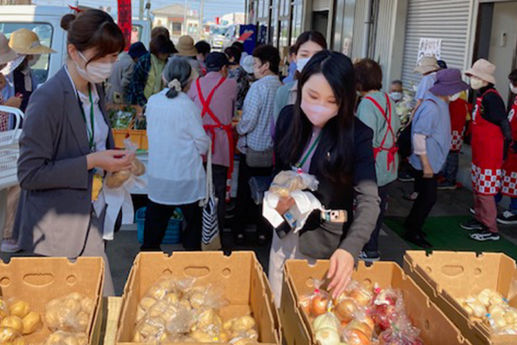 朝市で地域を元気に！地域貢献活動
